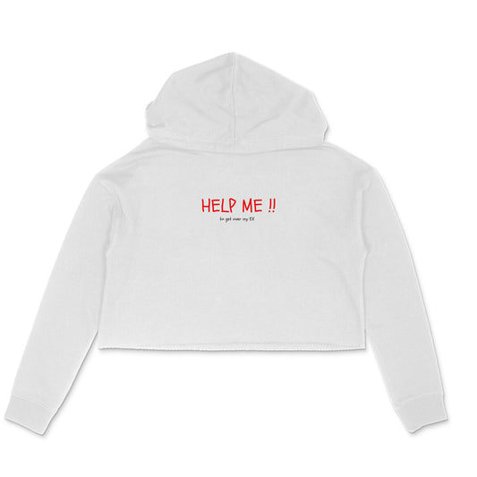 Help Me Cropped Hoodie