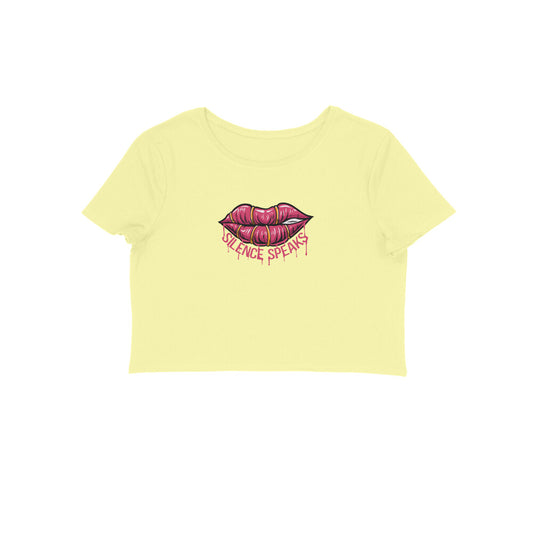 Silence Speaks Crop Top